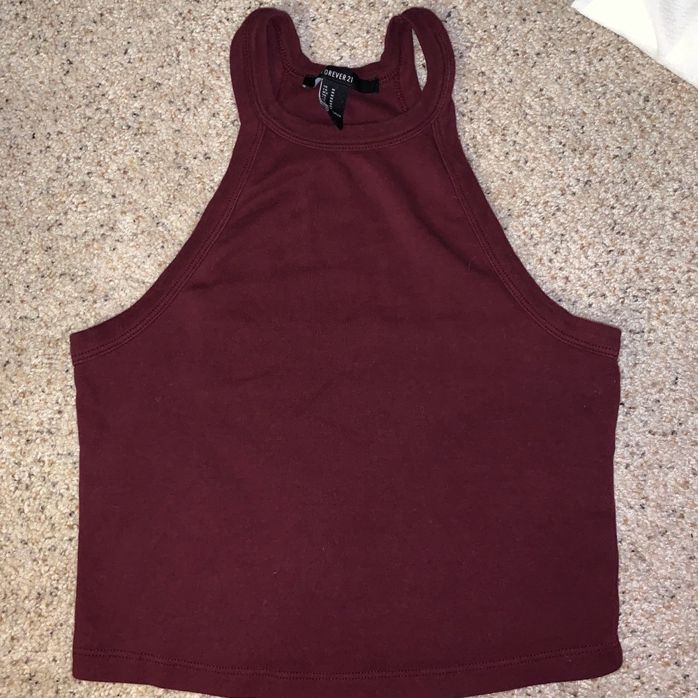 High Neck Crop Top